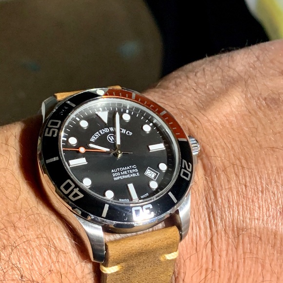 West End Watch Impermeable Swiss Diver Sapphire - Picture 6 of 16